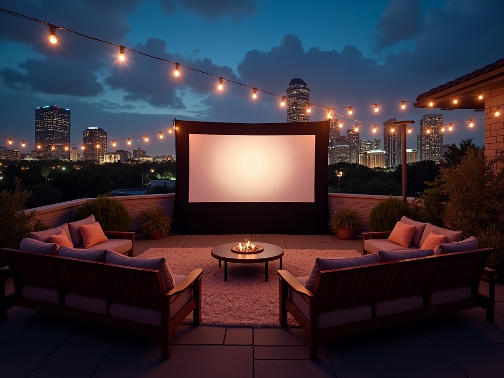 Outdoor cinema in Tampa, Florida